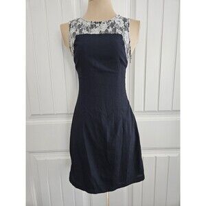 Cocolove Navy Blue And White Lace Sheath Dress Size S Coco Love